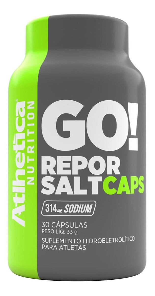 Go! Repor Salt Caps 30 Cápsulas - Atlhetica Nutrition - Minha loja