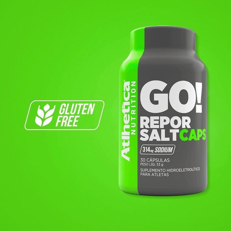 Go! Repor Salt Caps 30 Cápsulas - Atlhetica Nutrition - Minha loja