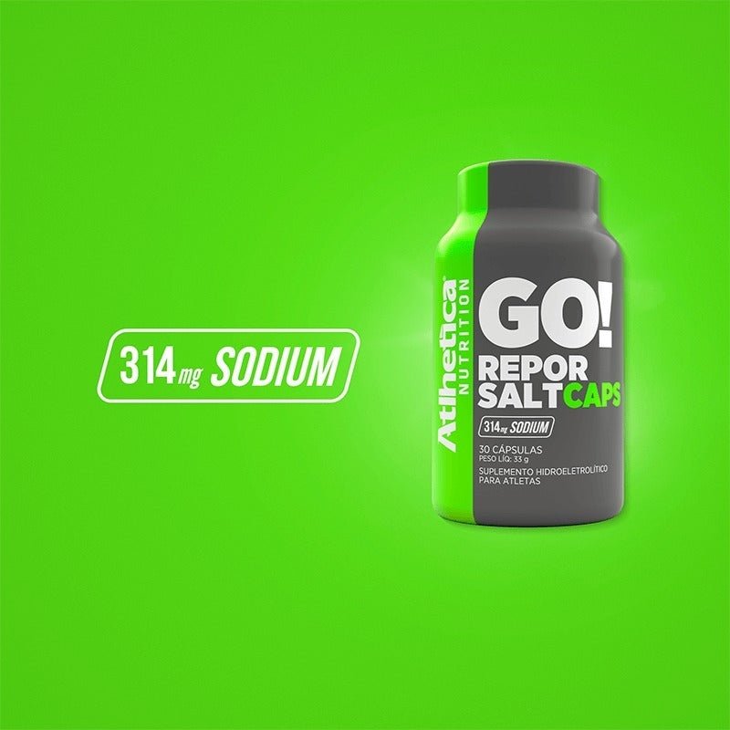 Go! Repor Salt Caps 30 Cápsulas - Atlhetica Nutrition - Minha loja