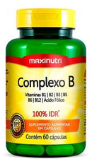 Maxinutri Complexo B 60 Cápsulas 100% Idr Vegano - Minha loja