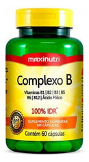 Maxinutri Complexo B 60 Cápsulas 100% Idr Vegano - Minha loja